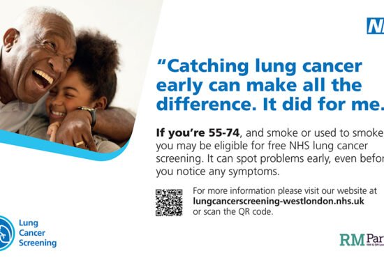 Lung cancer screening patient awareness poster